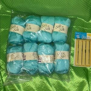 Soft as Silk Turquoise Yarn Set #lot2